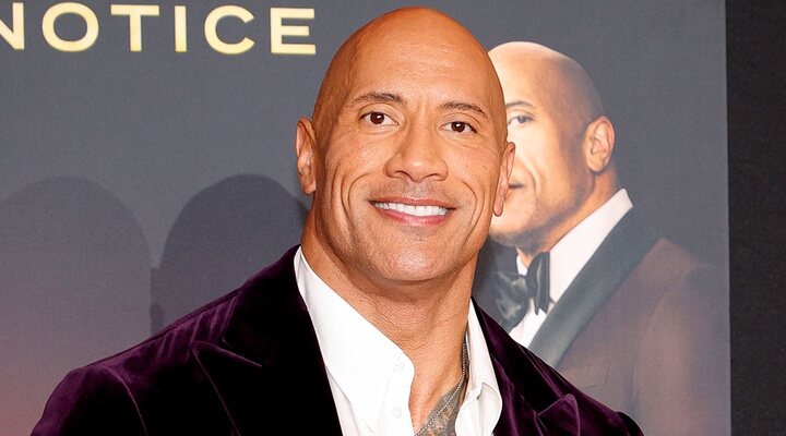  Dwayne Johnson promocionando 'Alerta Roja'