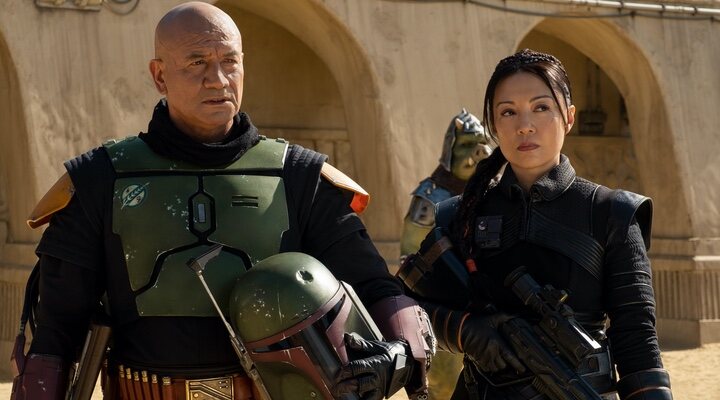  Temuera Morrison y Ming-Na Wen en 'El libro de Boba Fett'