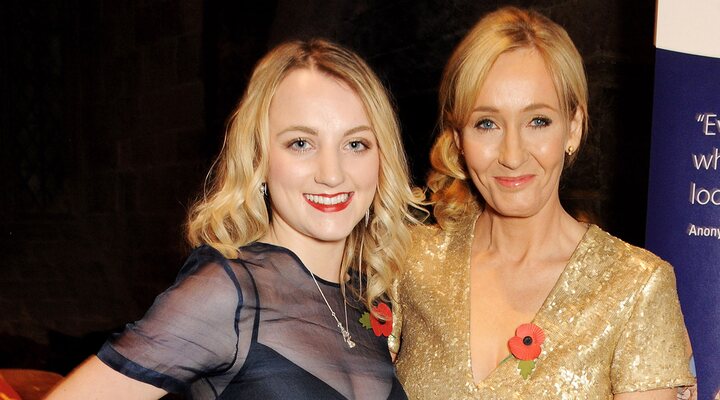 Evanna Lynch y J.K. Rowling