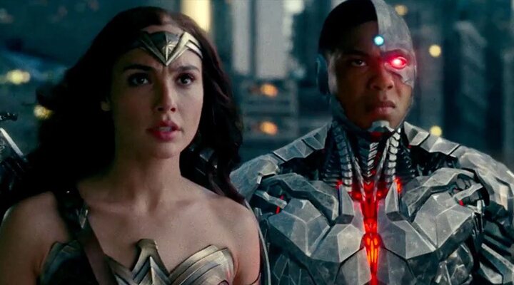 Gal Gadot y Ray Fisher en 'Liga de la Justicia'