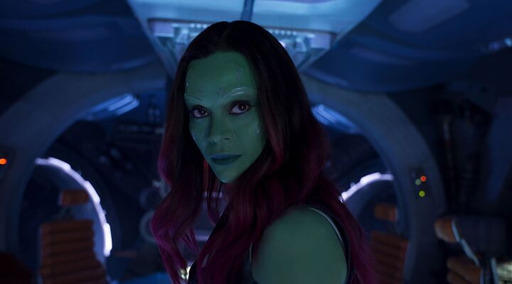  Zoe Saldana como Gamora