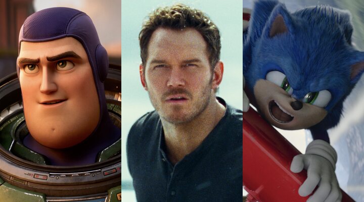 'Lightyear', 'Jurassic World: Dominion' y 'Sonic: La película 2'