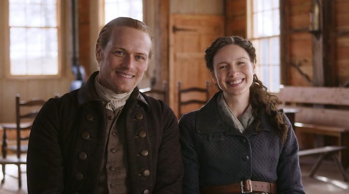 Sam Heughan y Caitirona Balfe