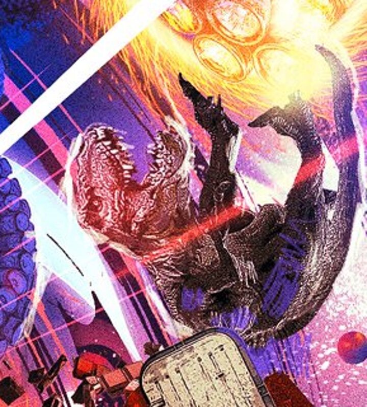 Tiranosaurio Rex en la portada de Empire de 'Doctor Strange 2'