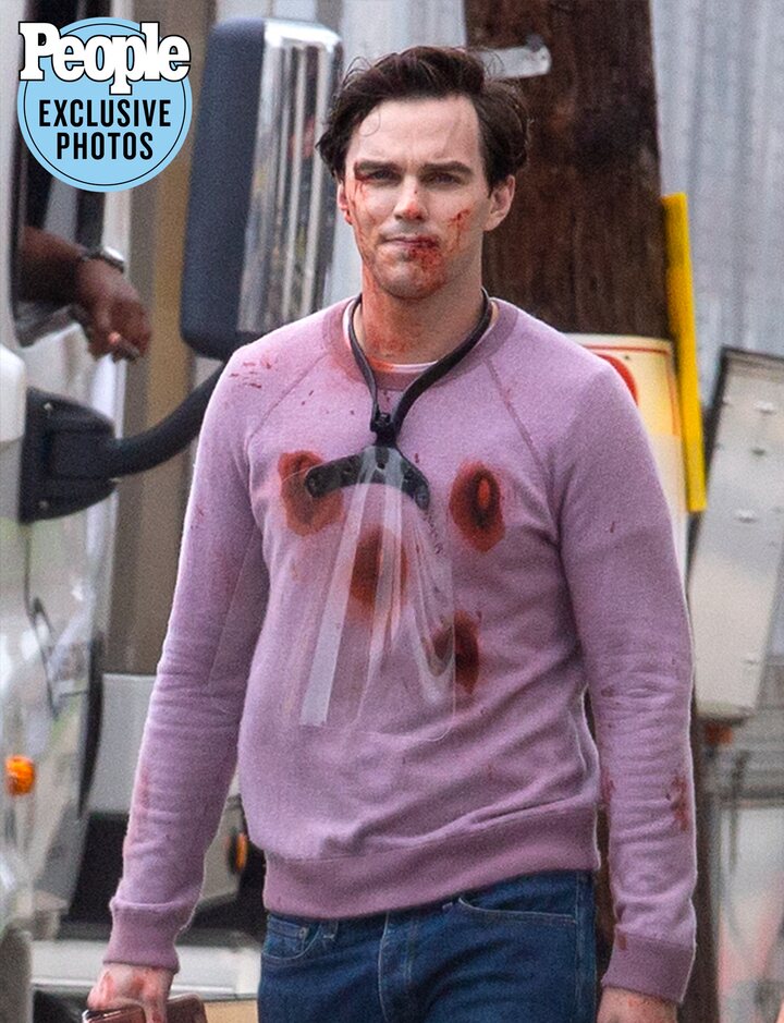 Nicholas Hoult en el rodaje de 'Renfield'