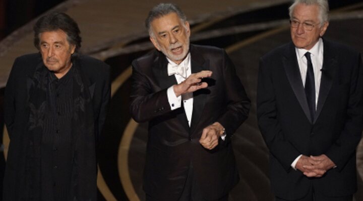  Francis Ford Coppola, Al Pacino y Robert De Niro en los Oscar 2022