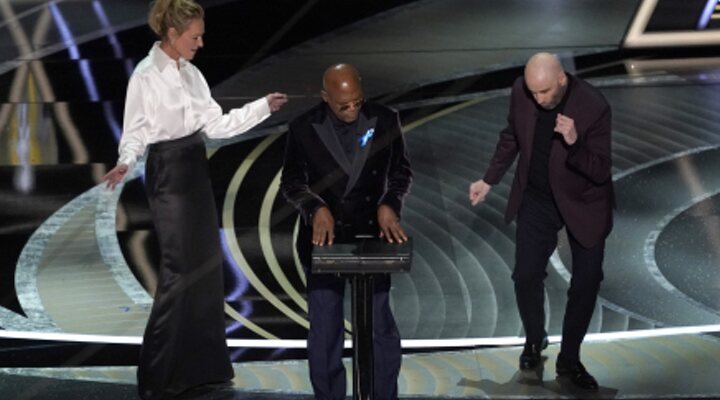  Uma Thurman, Samuel L. Jackson y John Travolta en los Oscar 2022