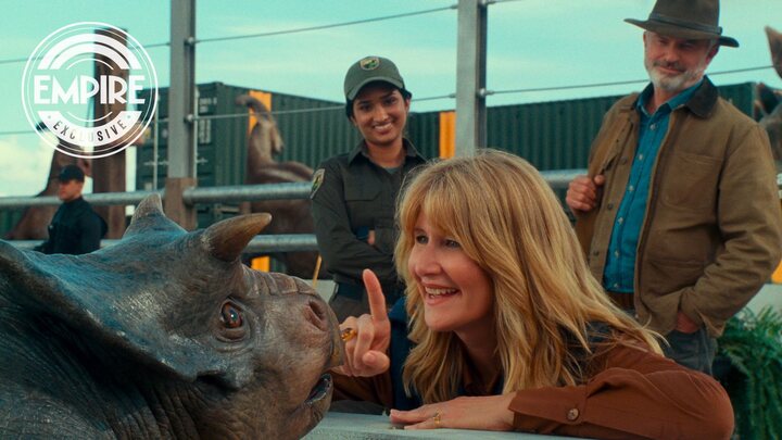 Laura Dern y Sam Neill en 'Jurassic World: Dominion'