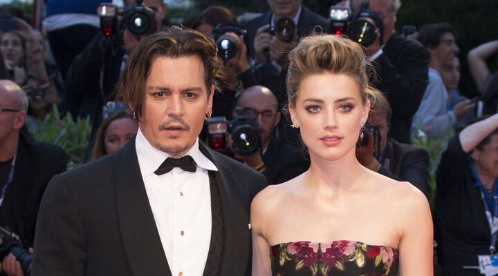 Johnny Depp y Amber Heard en 2015