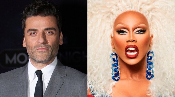 Oscar Isaac y RuPaul