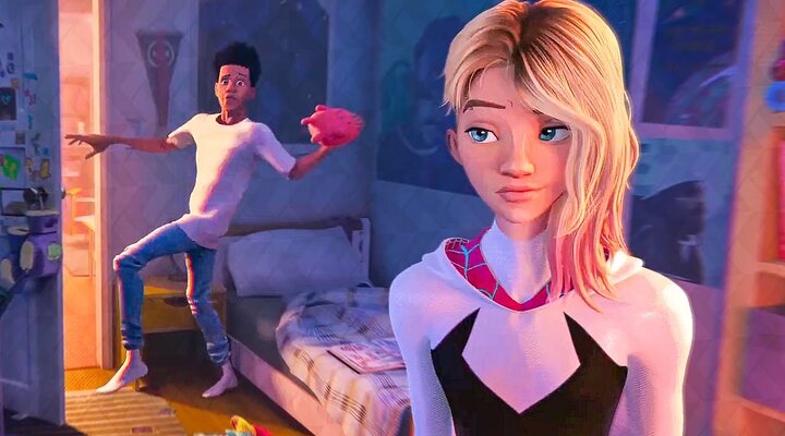 Gwen Stacy y Miles Morales en 'Spider-Man: Un nuevo universo'