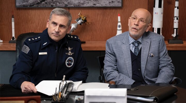 Steve Carell y John Malkovich en 'Space Force'