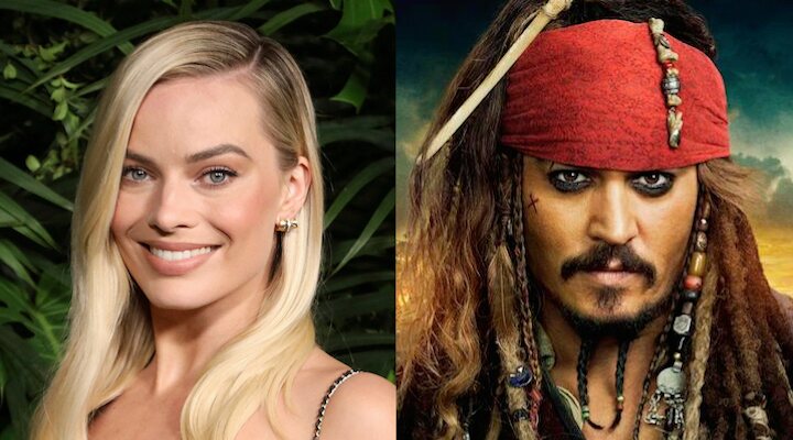 Margot Robbie y Johnny Depp