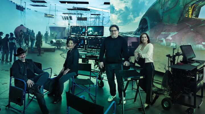 Dave Filoni, Deborah Chow, Jon Favreau y Kathleen Kennedy