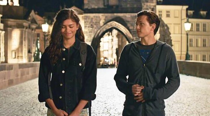 Zendaya y Tom Holland en 'Spider-Man: Lejos de casa'