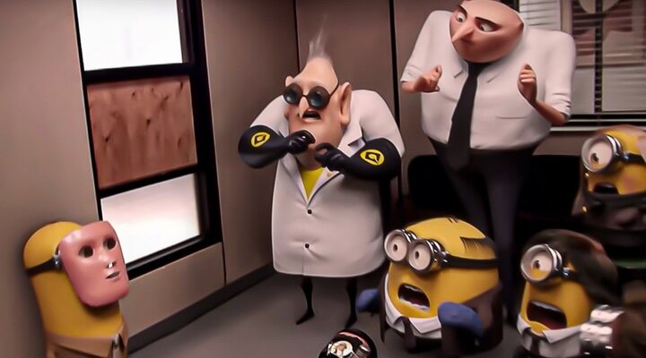 Promo de 'Minions: El origen de Gru' parodiando 'The Office'