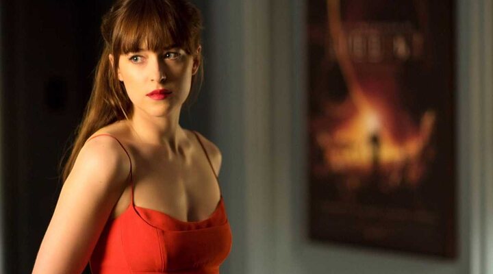 Dakota Johnson en 'Cincuenta sombras de Grey'