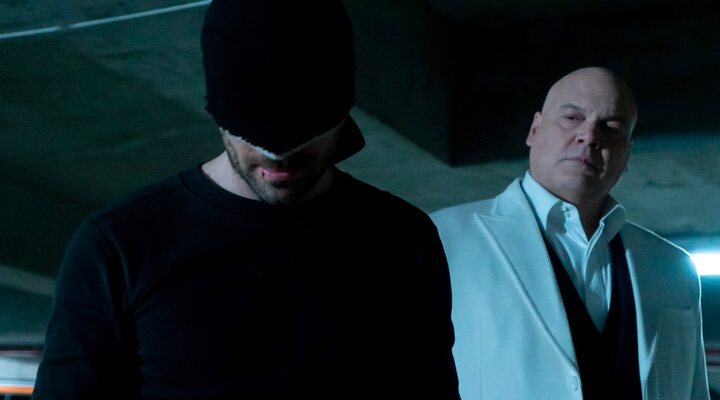 Charlie Cox y Vincent D'Onofrio como Daredevil y Kingpin