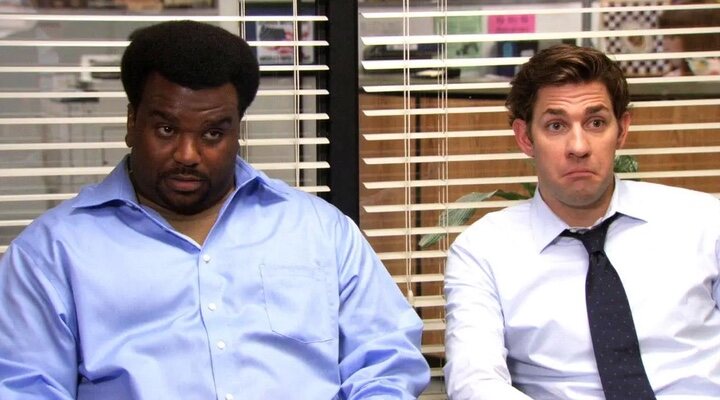  John Krasinski y Craig Robinson en 'The Office'