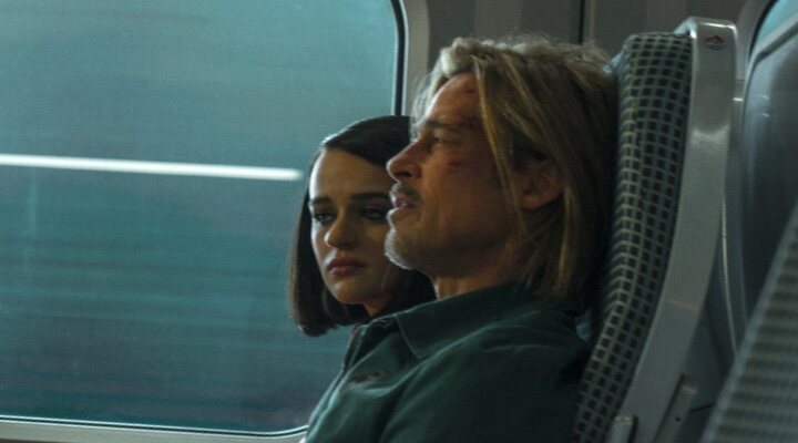  Joey King y Brad Pitt en 'Bullet Train' (2022)