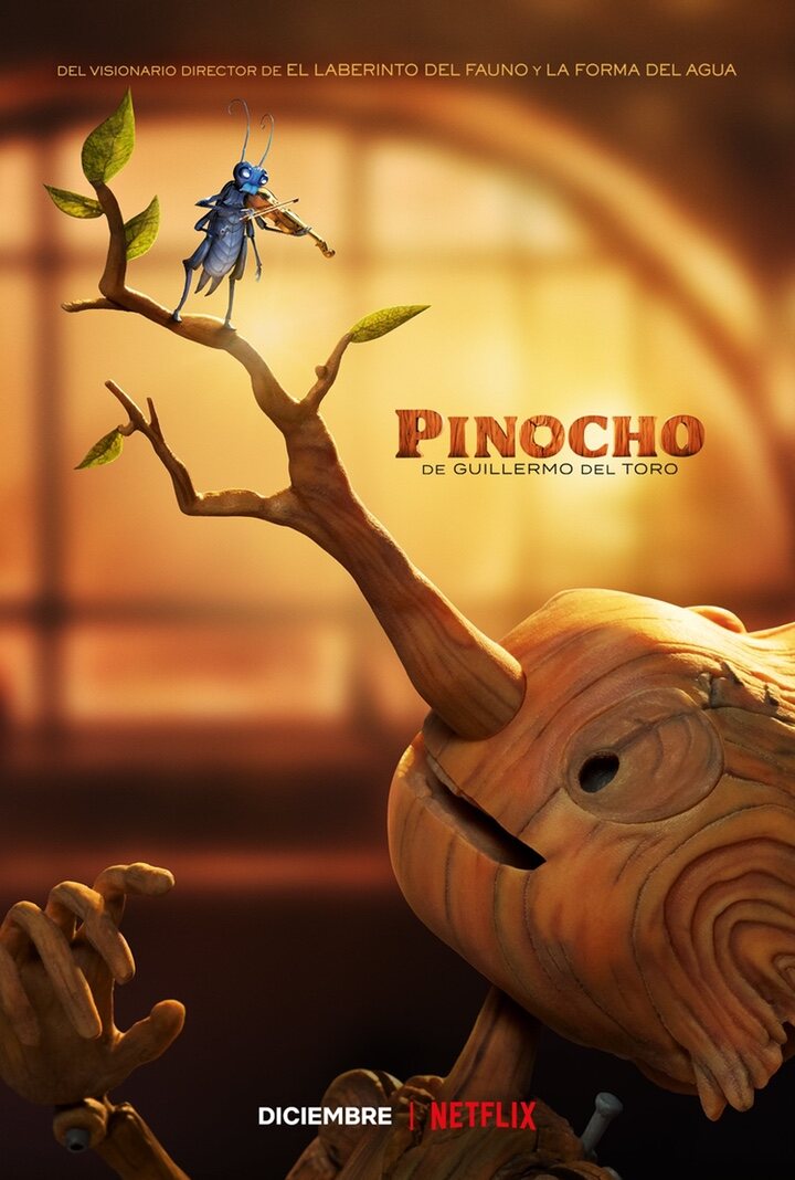 'Póster de 'Pinocho de Guillermo del Toro'