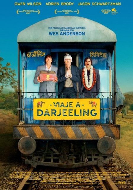 Cartel en español de 'Viaje a Darjeeling'