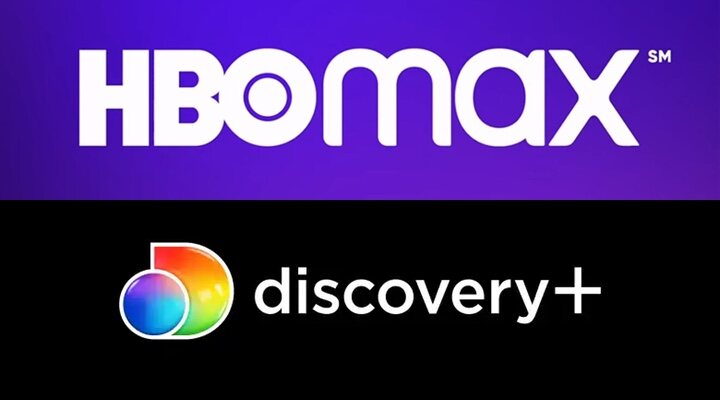 Logos HBO Max y Discovery+