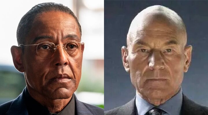 Giancarlo Esposito y Patrick Stewart