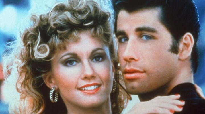 Olivia Newton John y John Travolta en 'Grease'