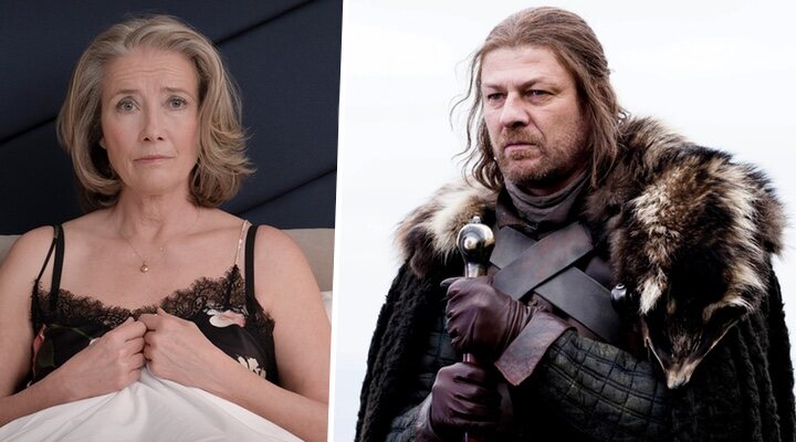  Emma Thompson y Sean Bean