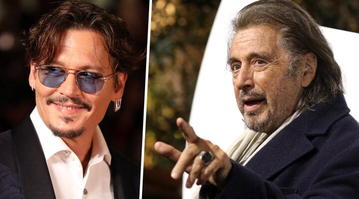  Johnny Depp y Al Pacino