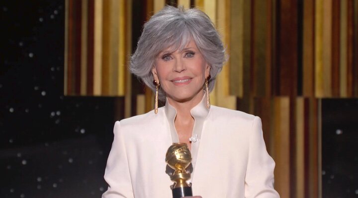 Jane Fonda en los Globos de Oro 2021