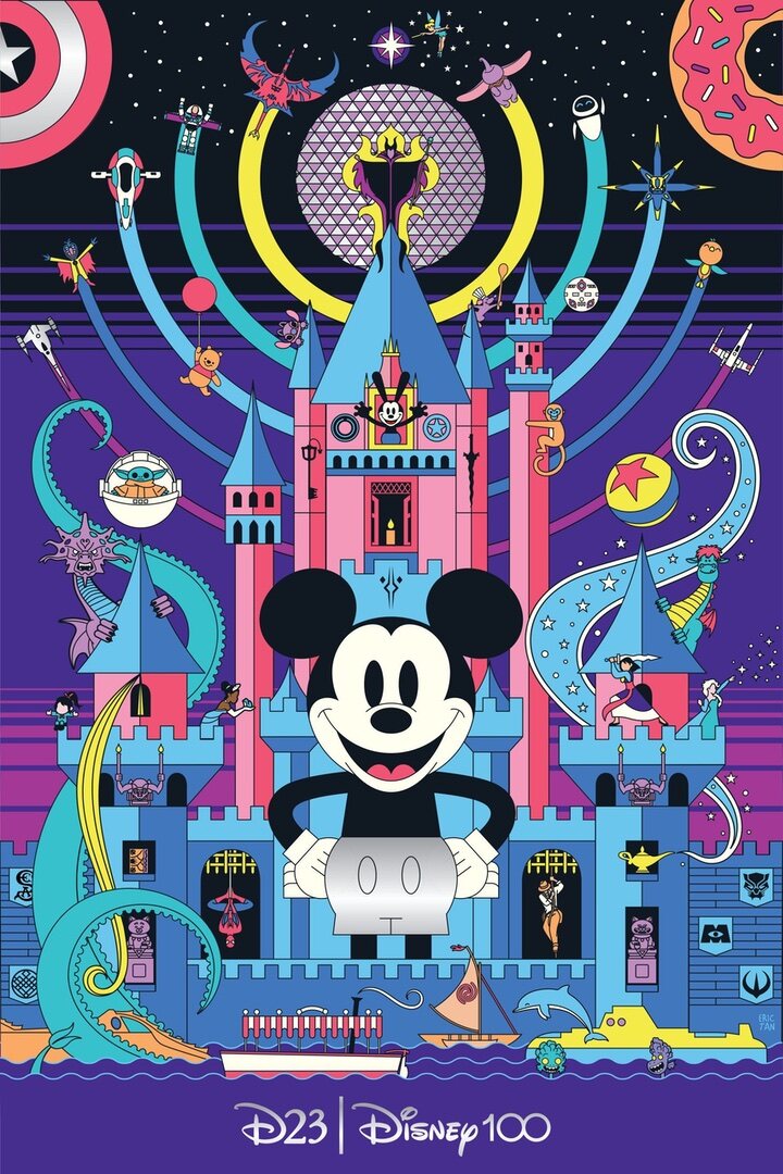 Póster de la D23 Expo y el centenario de The Walt Disney Company