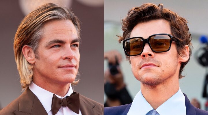 Chris Pine y Harry Styles en el Festival de Venecia