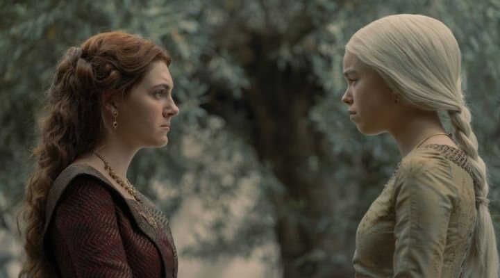 Rhaenyra y Alicent en 'La Casa del Dragón'