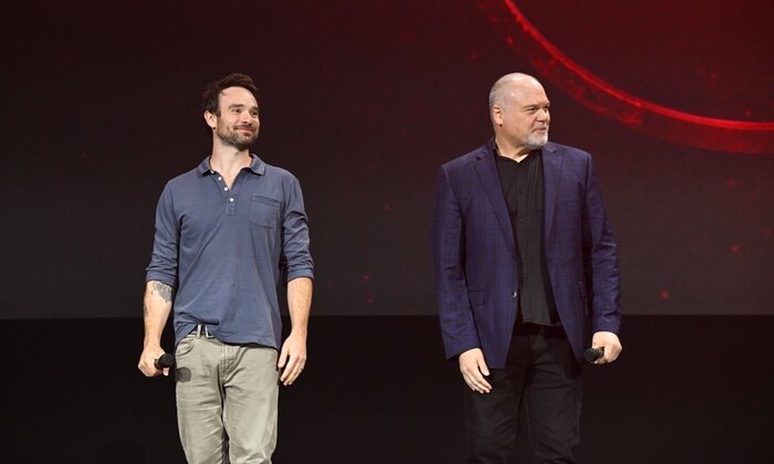 Charlie Cox en la presentación de 'Daredevil'