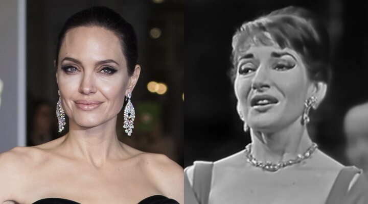 Angelina Jolie y Maria Callas