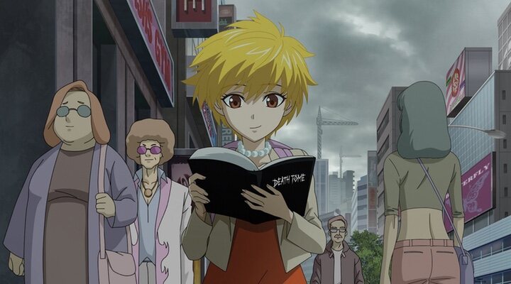 Lisa Simpson con el Death Note