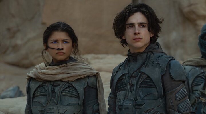 Zendaya y Timothée Chalamet en 'Dune'