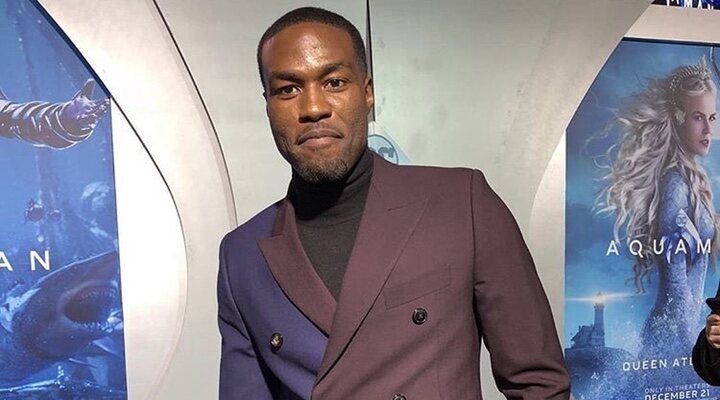 Yahya Abdul-Mateen II en la premiere de Aquaman