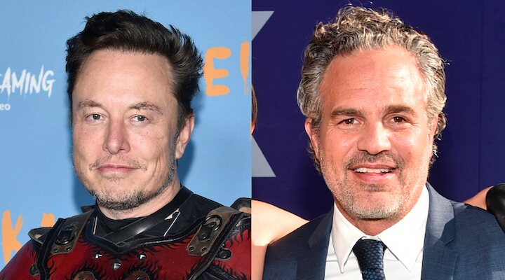 Elon Musk y Mark Ruffalo