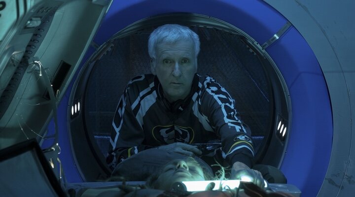 James Cameron en el rodaje