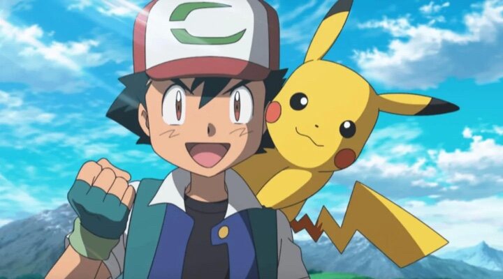 Ash Ketchum y Pikachu en la serie 'Pokemon'