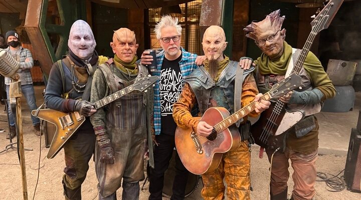 James Gunn detrás de las cámaras de 'Guardianes de la Galaxia: Especial Felices Fiestas