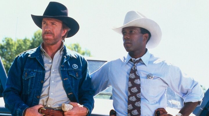 Chuck Norris y Clarence Gilyard Jr. en 'Walker'