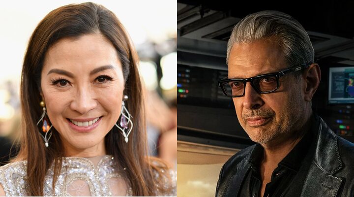 Michelle Yeoh y Jeff Goldblum