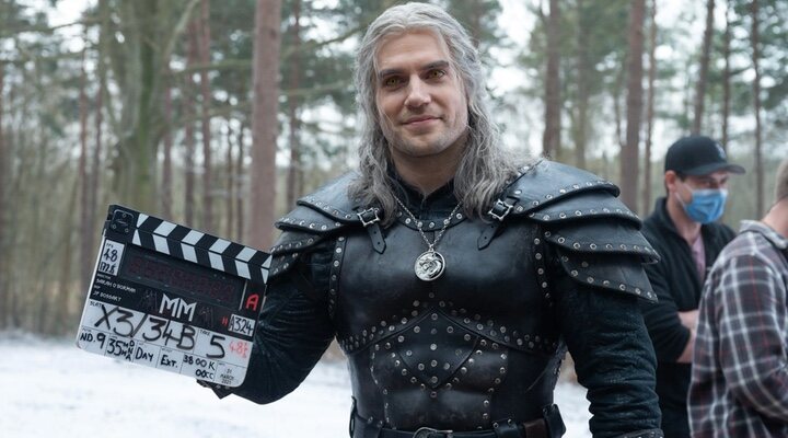  Henry Cavill en el rodaje de 'The Witcher'