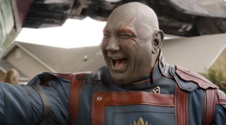 Dave Bautista como Drax el Destructor en 'Guardianes de la Galaxia'