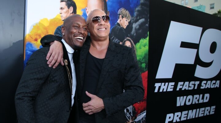  Tyrese Gibson y Vin Diesel en la premiere de 'Fast & Furious 9' (2021)