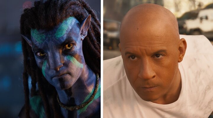 Collage de 'Avatar' y Vin Diesel